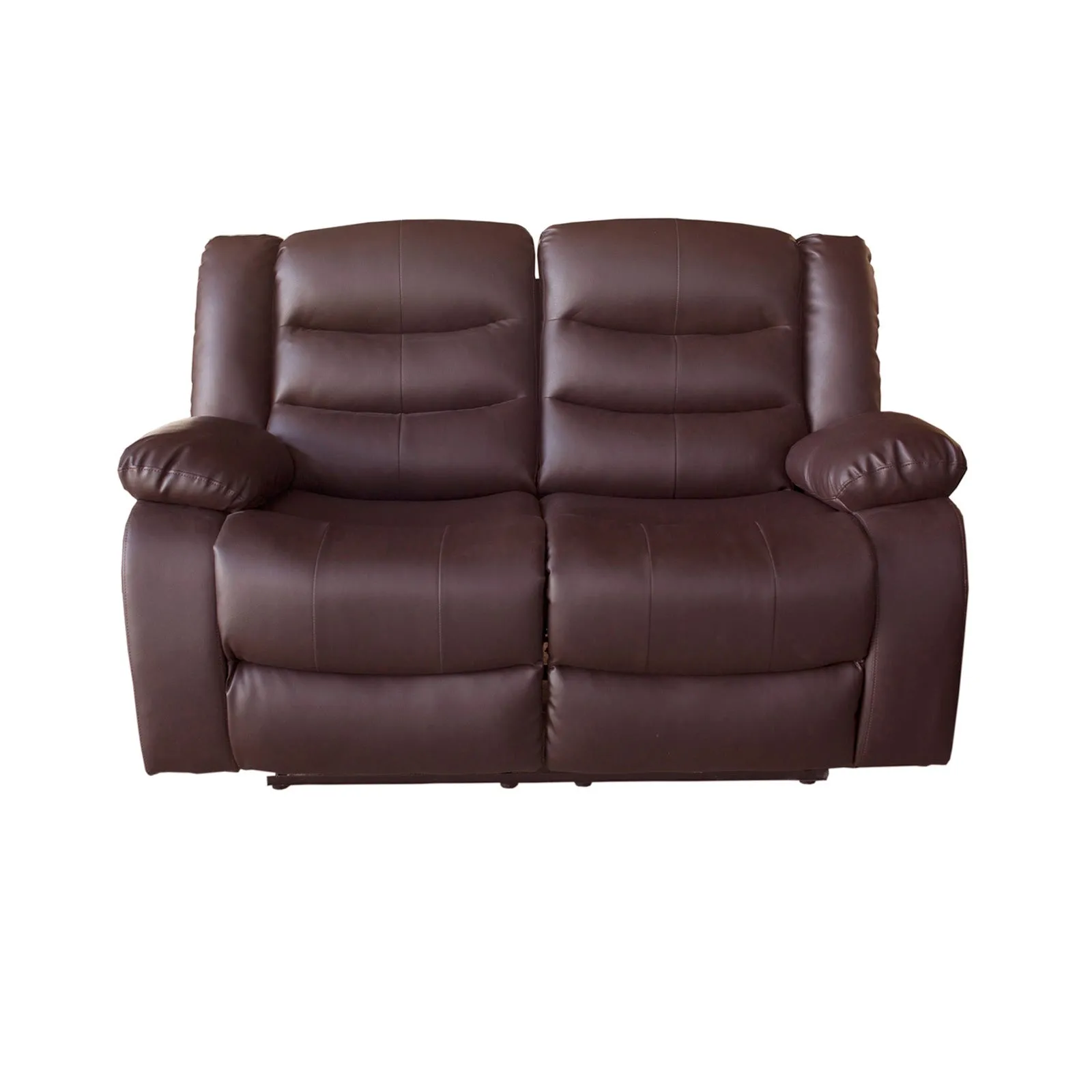 3 2 1 Seater Recliner Sofa In Faux Leather Lounge Couch in Brown