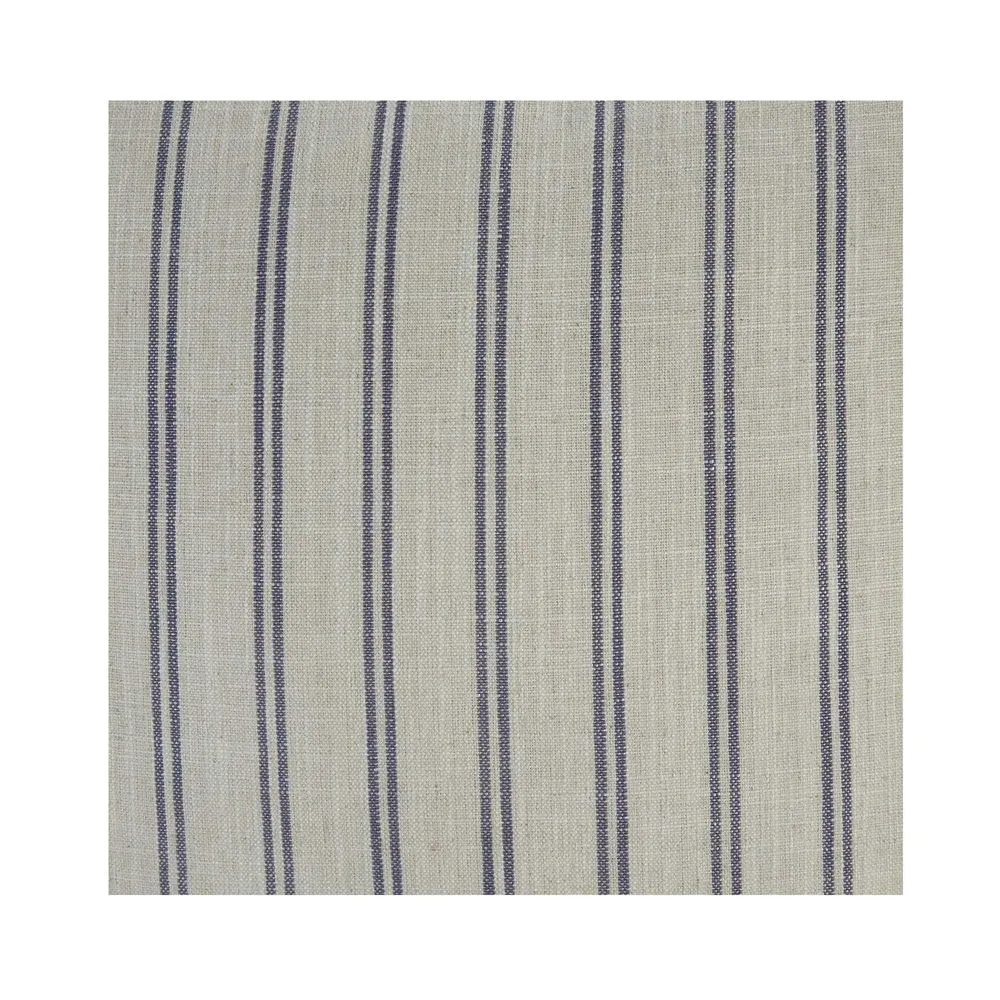 55Cm Throw Cushion White/Blue Pin Stripe