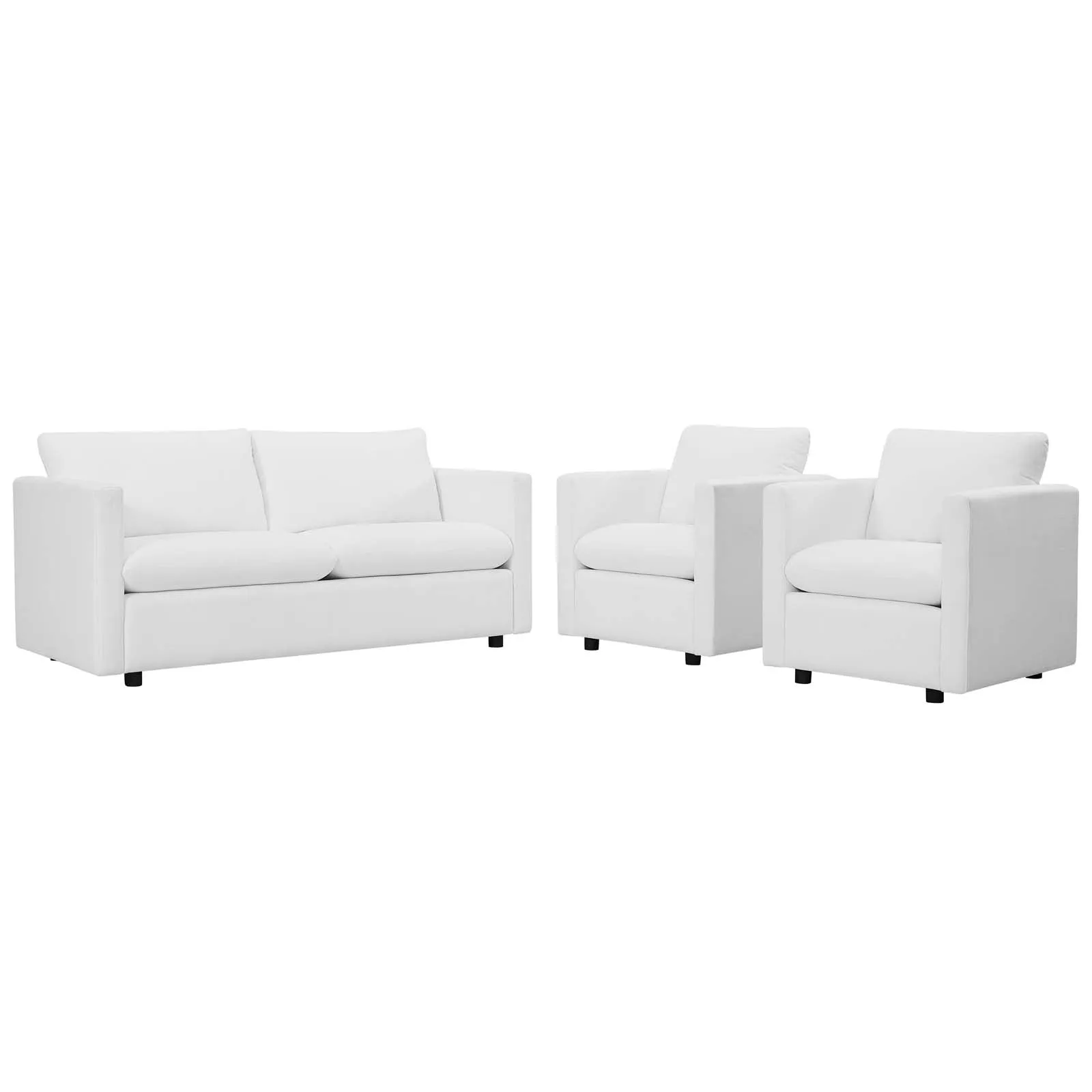 Activate 3 Piece Upholstered Fabric Set