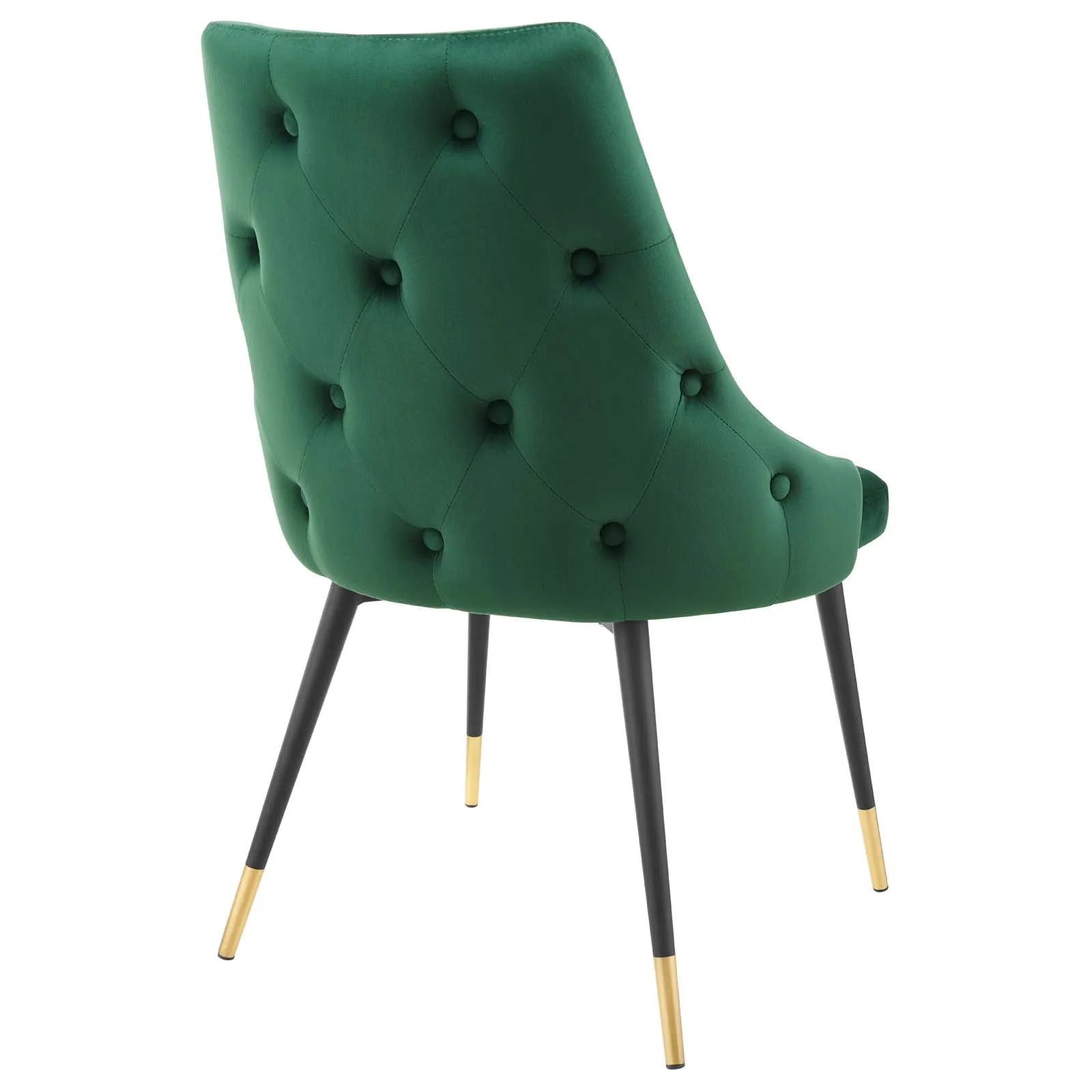 Adorn Dining Side Chair Performance Velvet Set of 2 Green EEI-5043-GRN