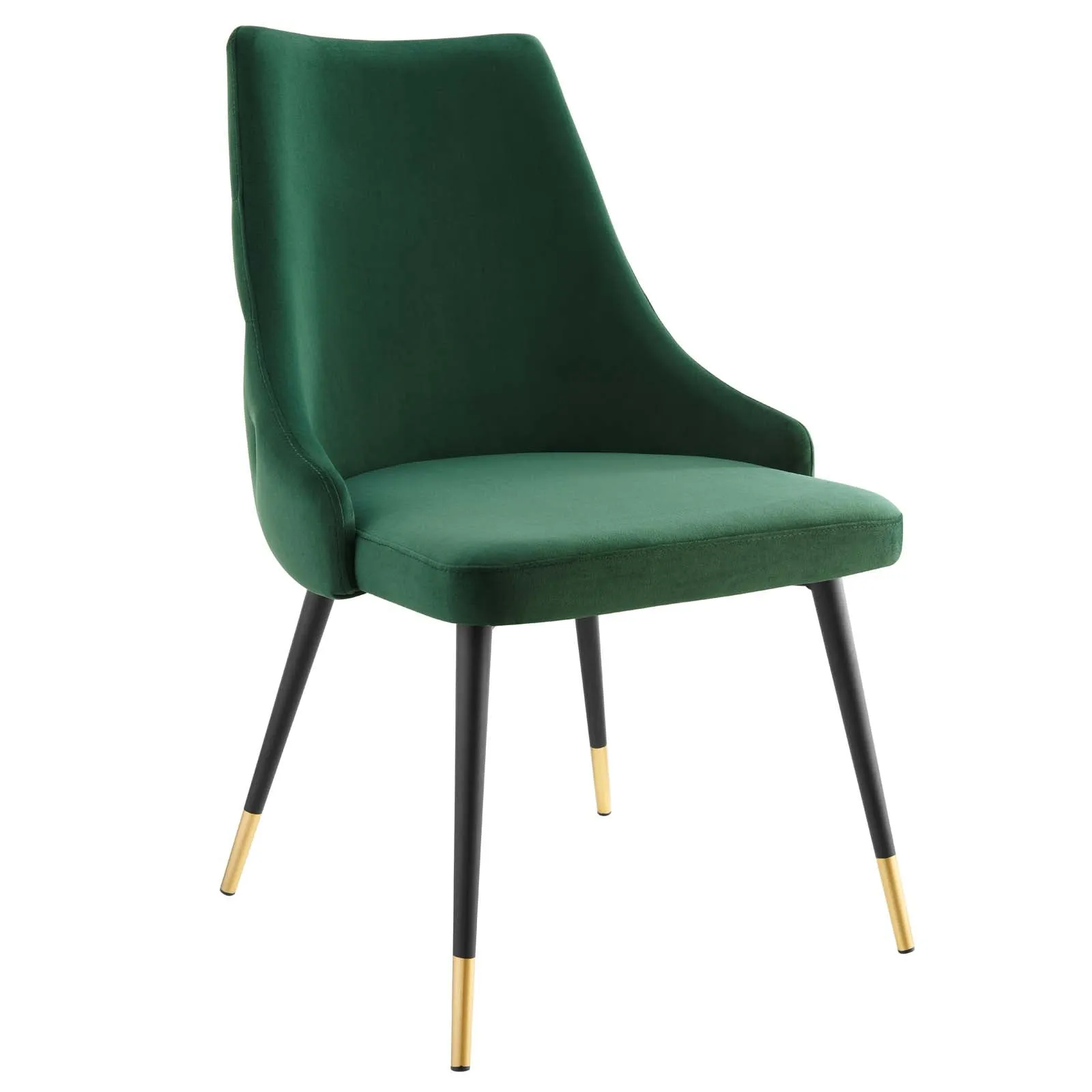 Adorn Dining Side Chair Performance Velvet Set of 2 Green EEI-5043-GRN