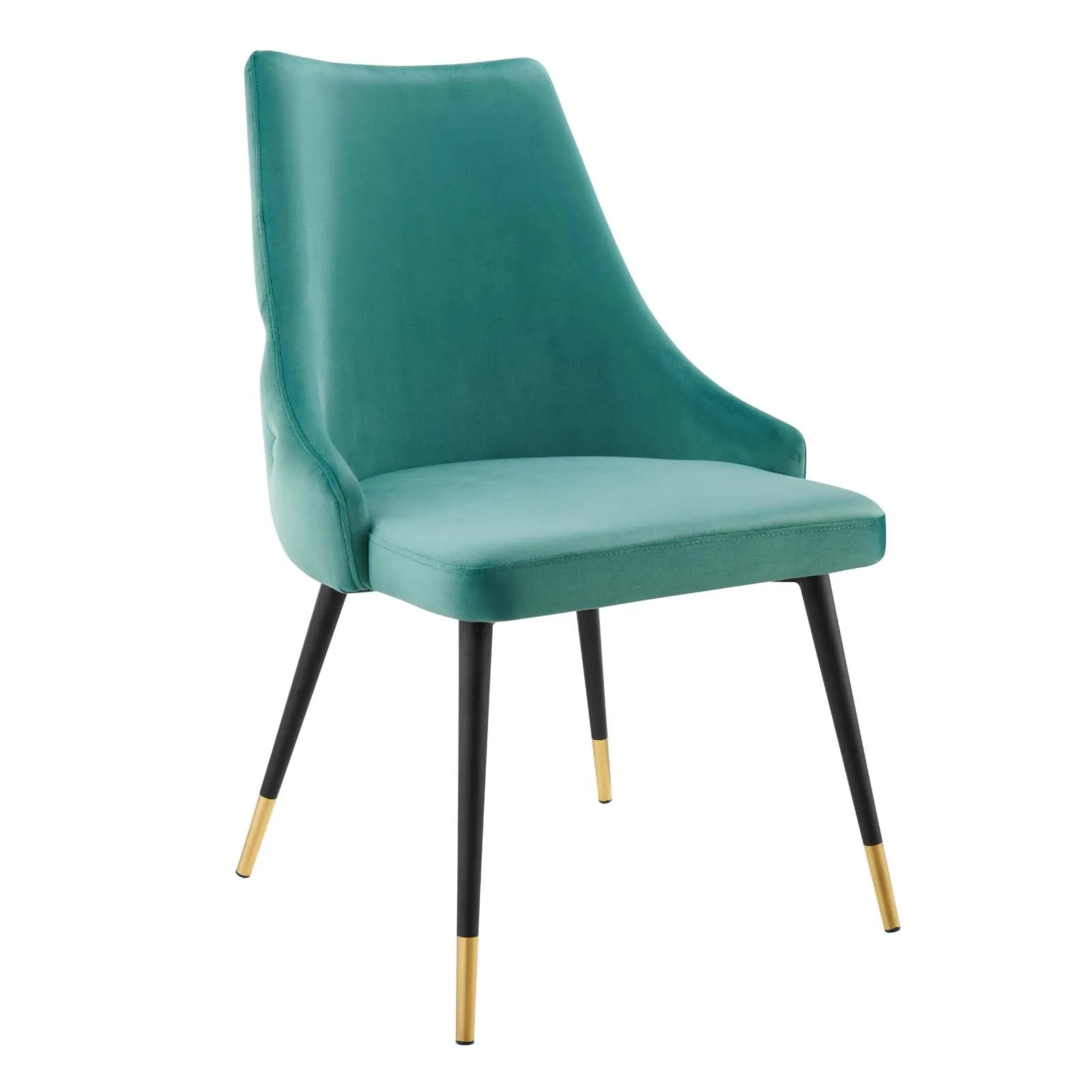 Adorn Dining Side Chair Performance Velvet Set of 2 Teal EEI-5043-TEA