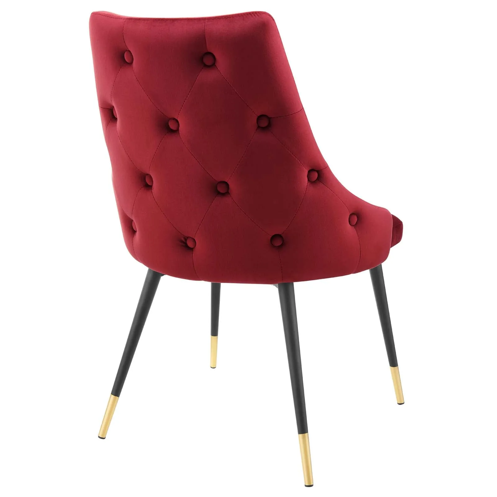 Adorn Tufted Performance Velvet Dining Side Chair Maroon EEI-3907-MAR