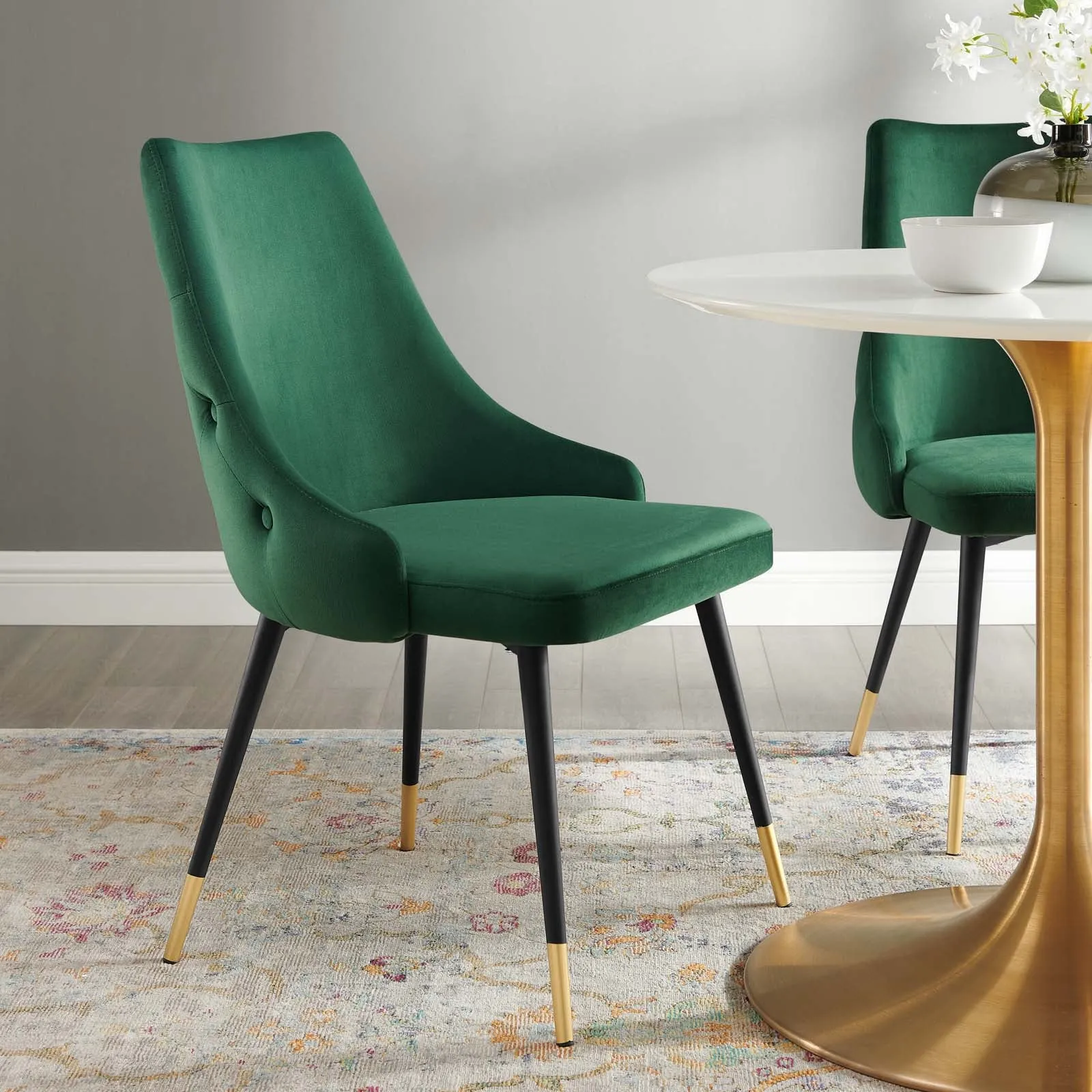 Adorn Tufted Performance Velvet Dining Side Chair