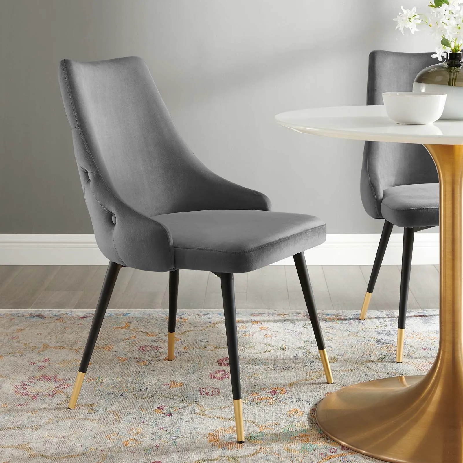 Adorn Tufted Performance Velvet Dining Side Chair