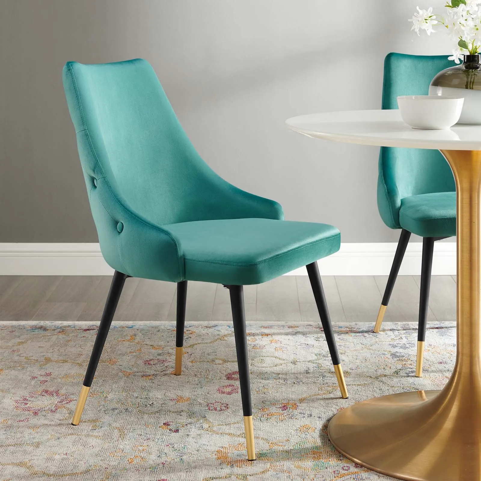 Adorn Tufted Performance Velvet Dining Side Chair