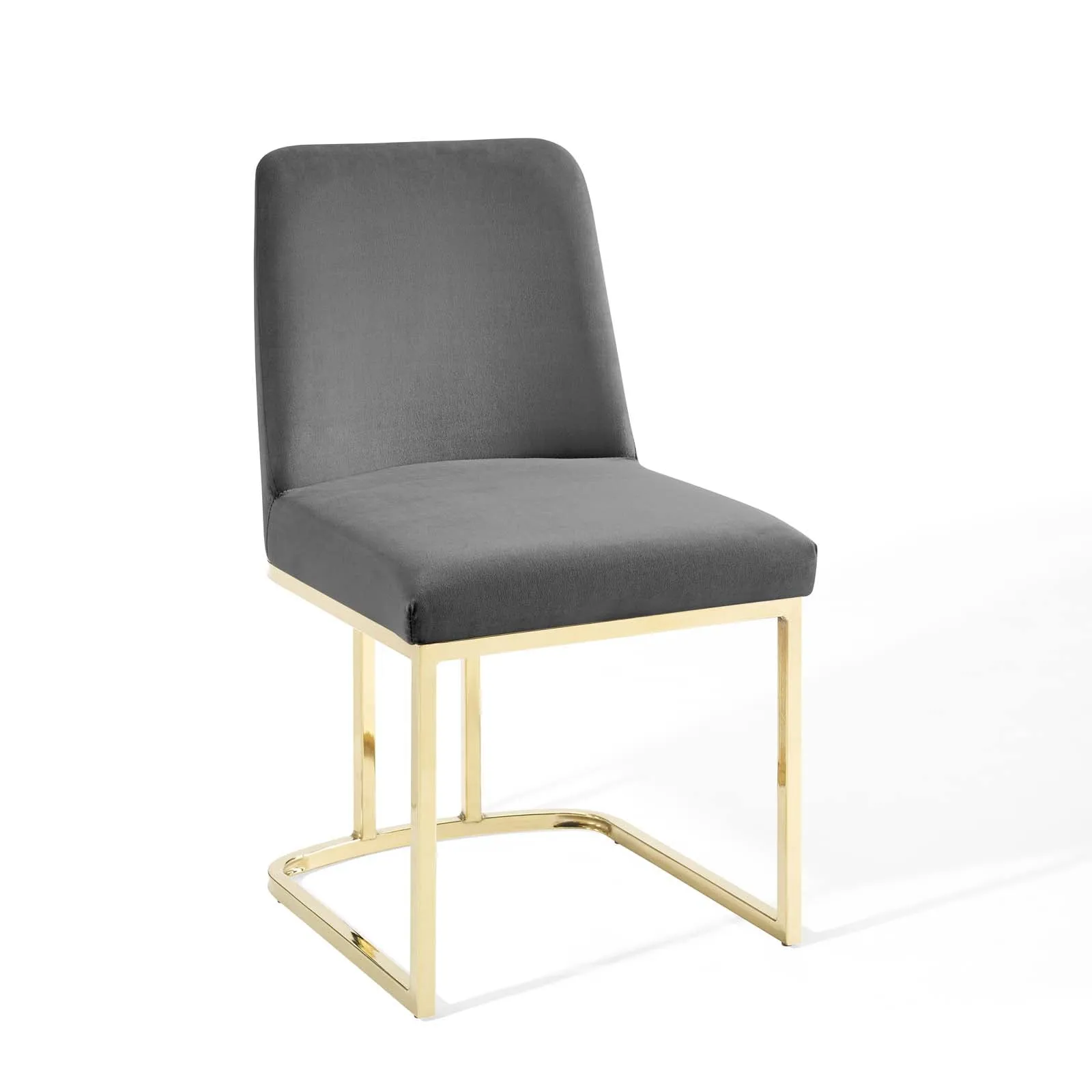 Amplify Sled Base Performance Velvet Dining Side Chair