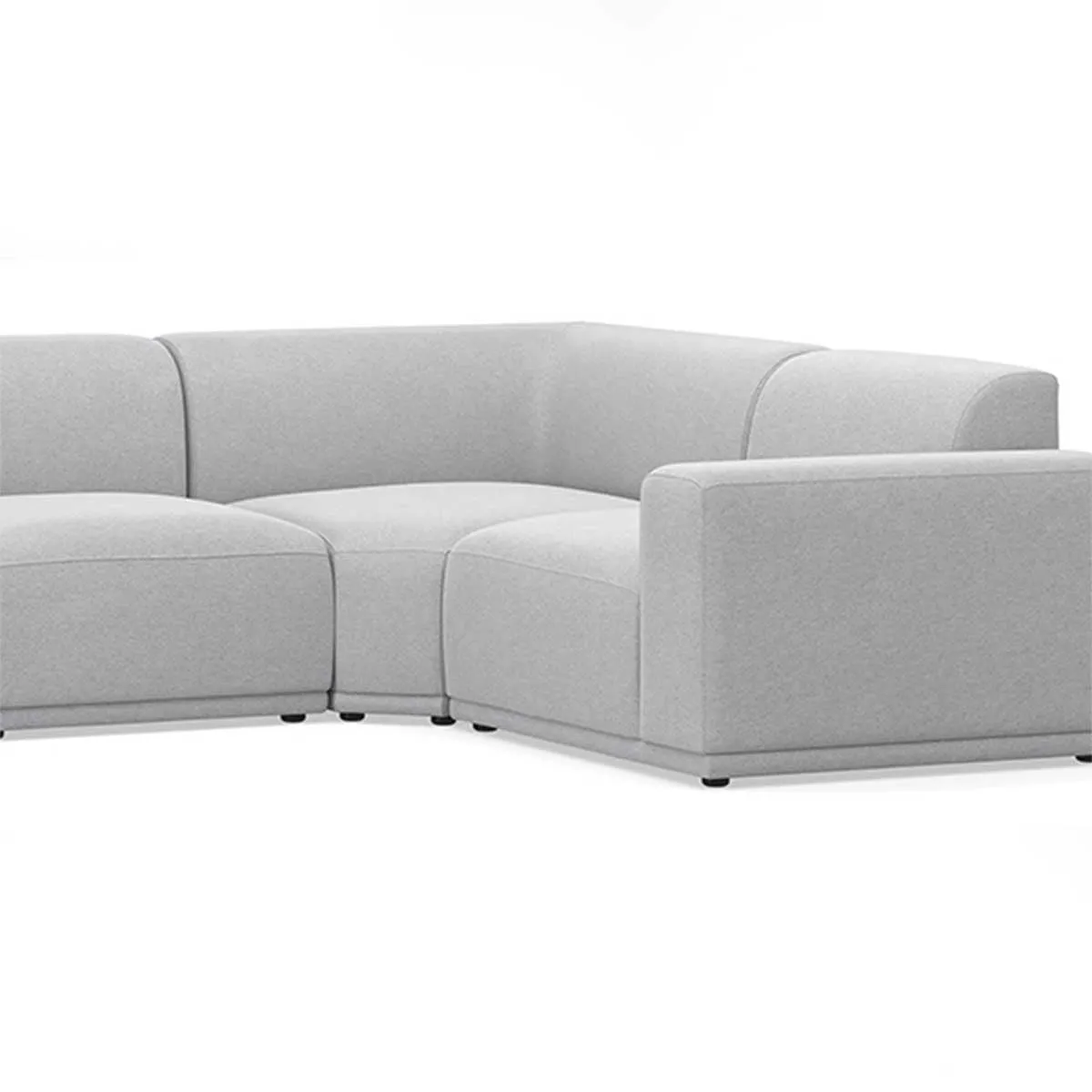 Bailey Fabric 4 Seater Corner Modular Sofa