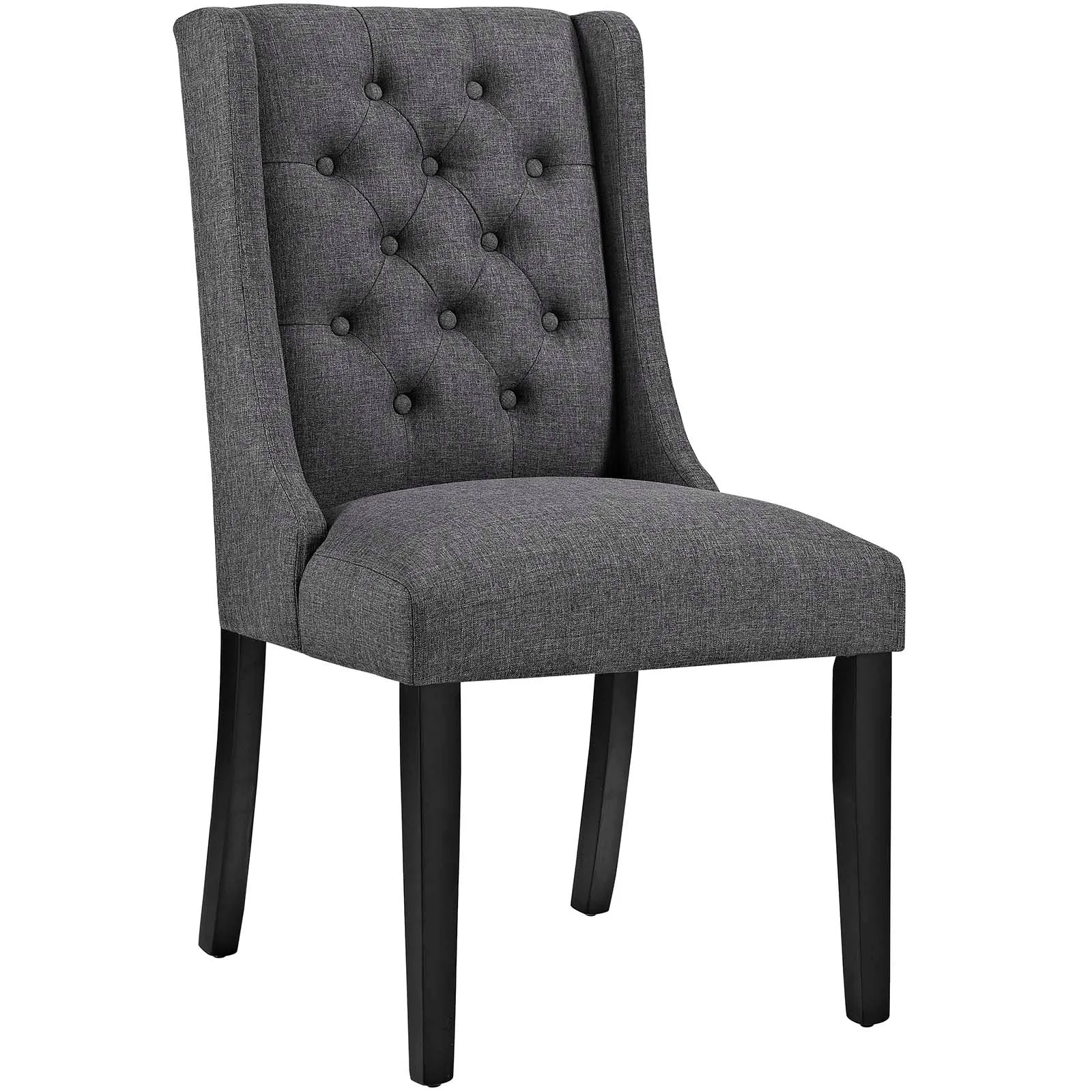 Baronet Dining Chair Fabric Set of 4 Gray EEI-3558-GRY