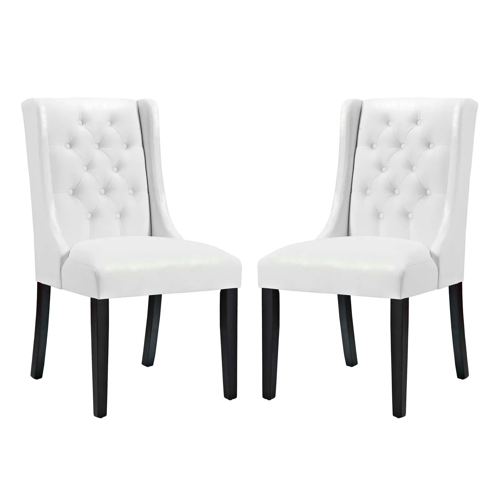 Baronet Vinyl Dining Chair Set of 2 by Modway