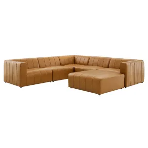 Bartlett Vegan Leather 6-Piece Sectional Sofa