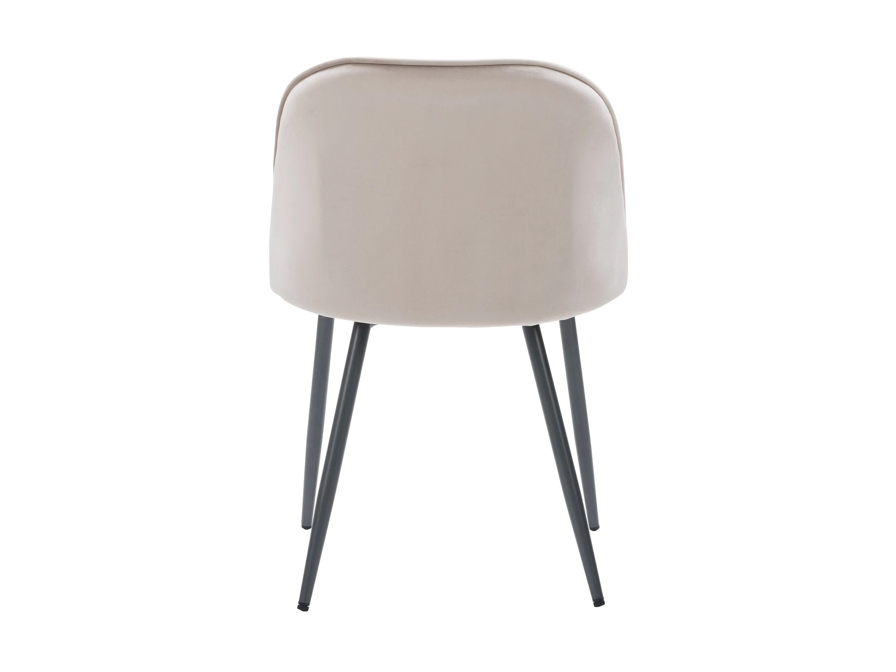 Beige Velvet Side Chair