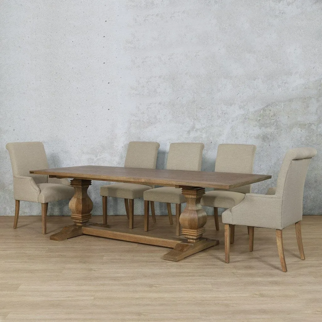 Belmont Wood Top & Baron 8 Seater Dining Set