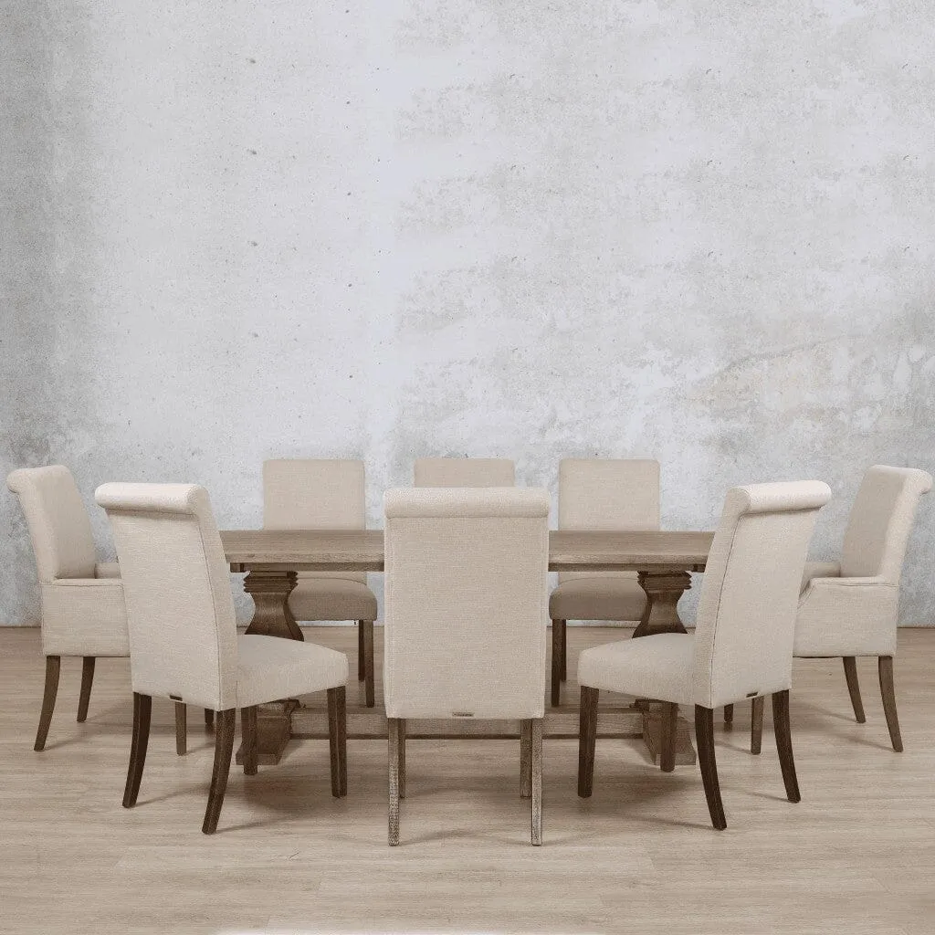 Belmont Wood Top & Baron 8 Seater Dining Set