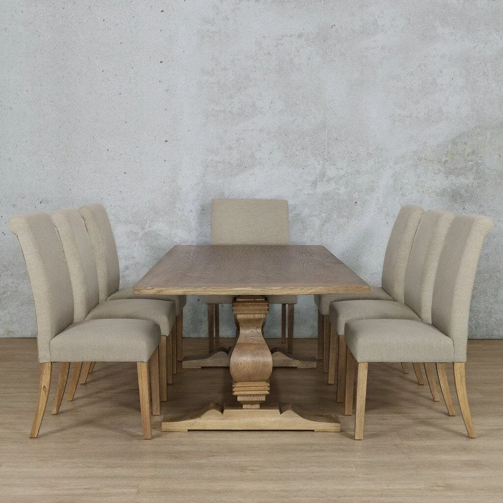 Belmont Wood Top & Baron 8 Seater Dining Set