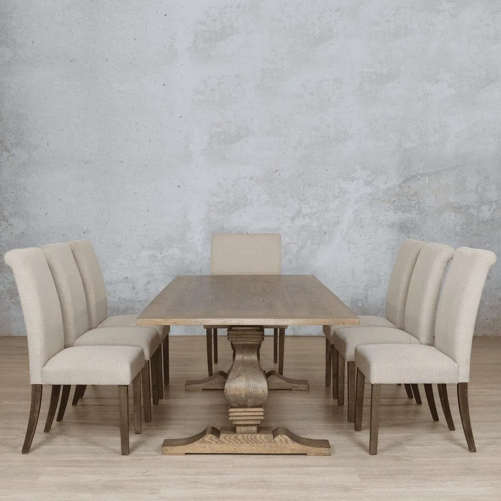 Belmont Wood Top & Baron 8 Seater Dining Set