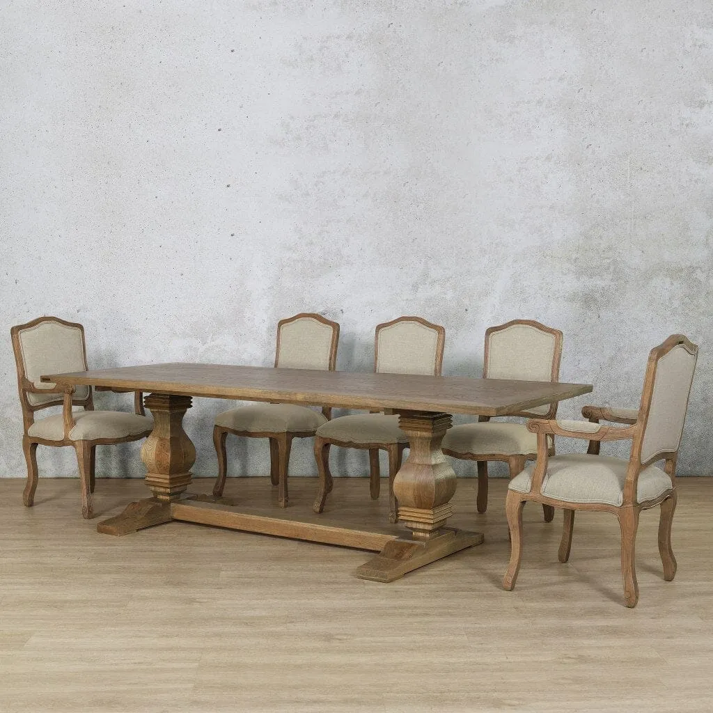 Belmont Wood Top & Duke 8 Seater Dining Set