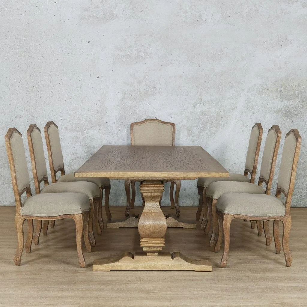 Belmont Wood Top & Duke 8 Seater Dining Set