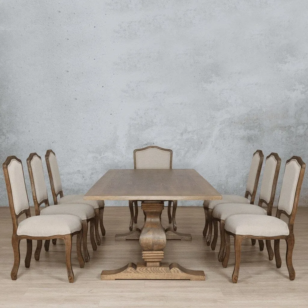 Belmont Wood Top & Duke 8 Seater Dining Set