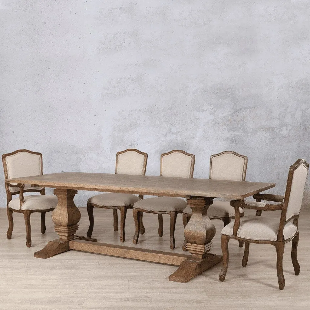 Belmont Wood Top & Duke 8 Seater Dining Set