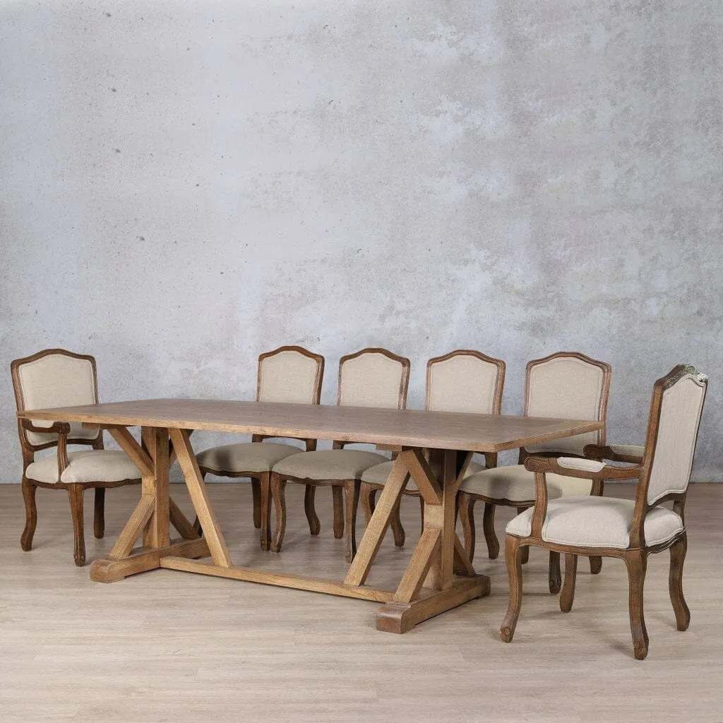 Berkeley Wood Top & Duke 10 Seater Dining Set