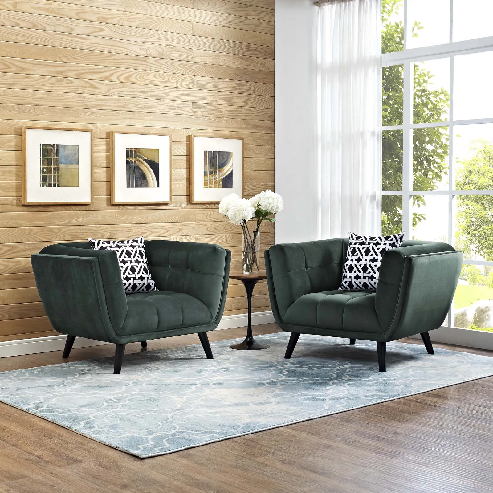 Bestow 2 Piece Performance Velvet Armchair Set