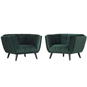 Bestow 2 Piece Performance Velvet Armchair Set