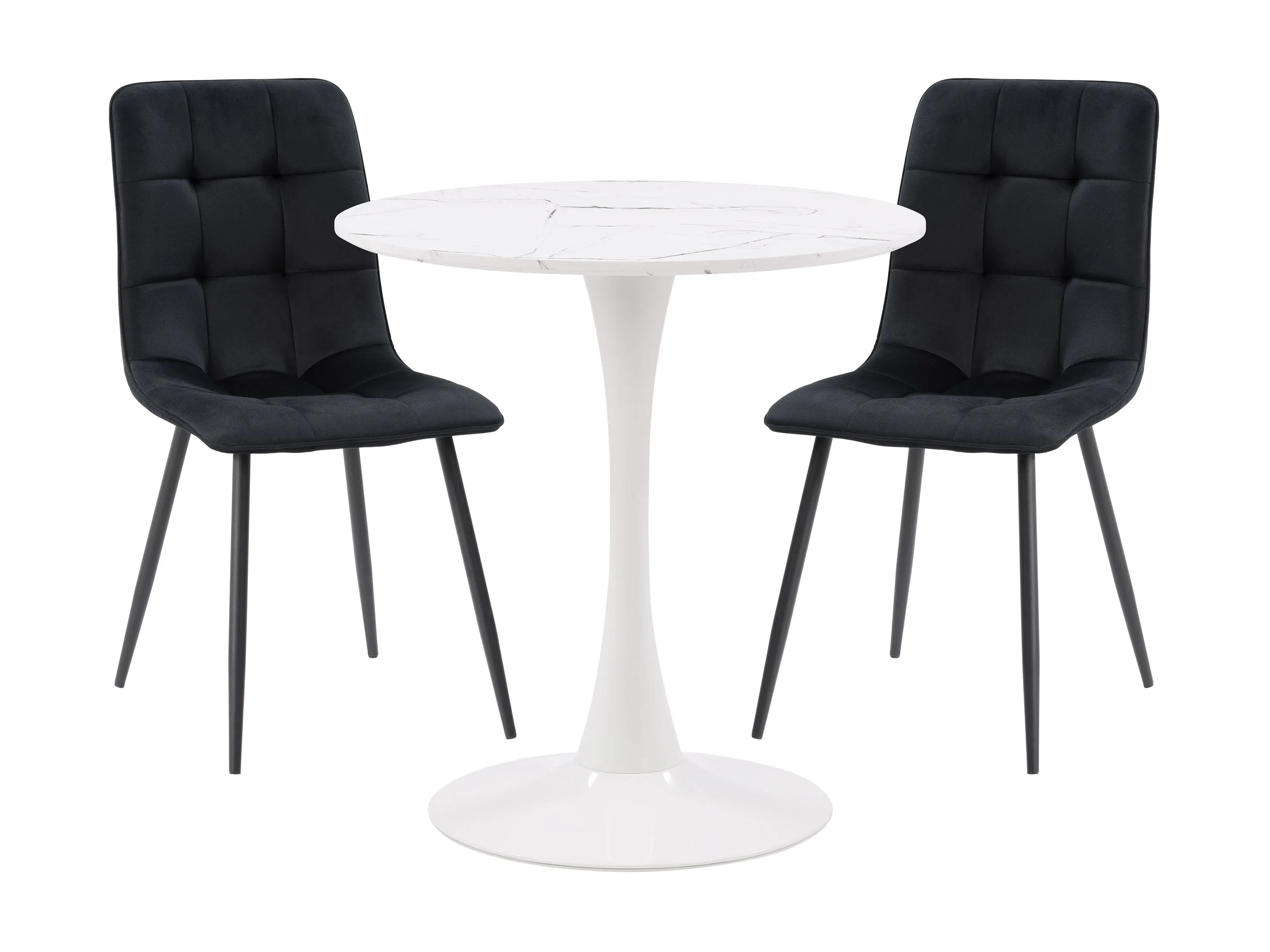 Black 3 Piece Bistro Dining Set