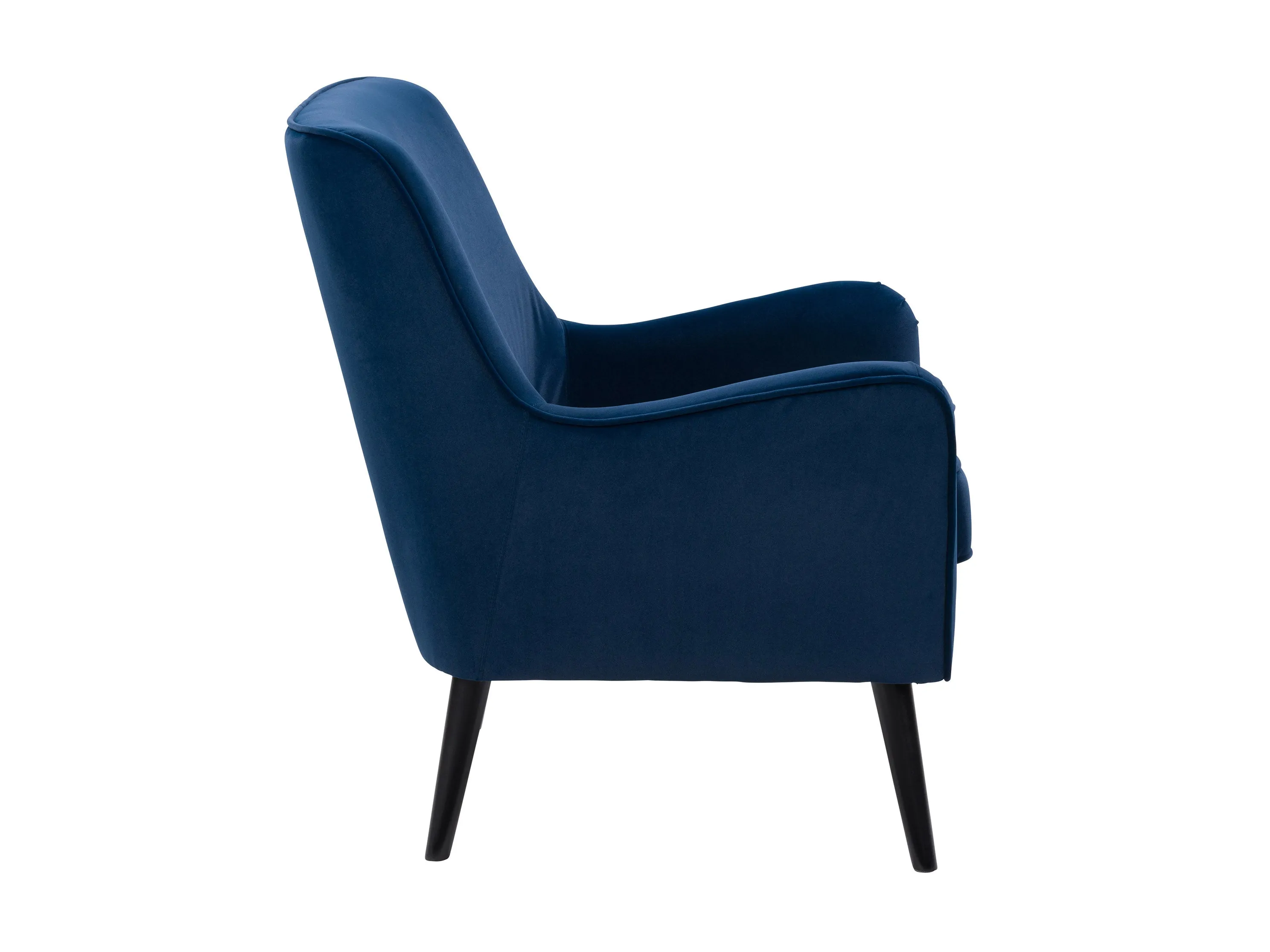 Blue Velvet Accent Chair