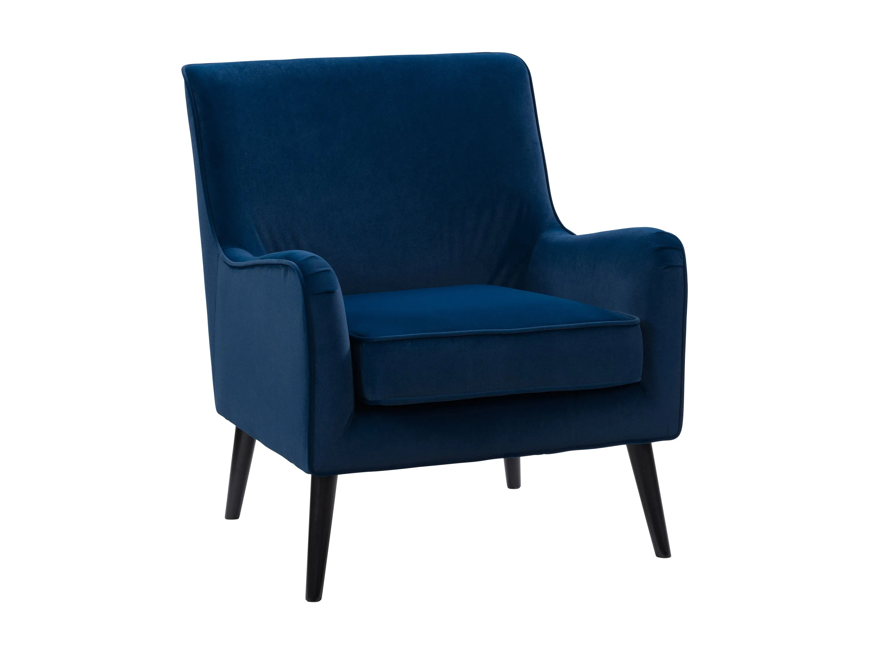 Blue Velvet Accent Chair