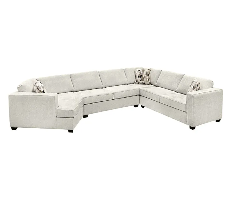 Boston 4 Piece Sectional - Fabric - Custom