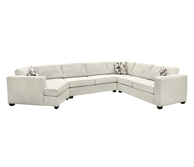 Boston 4 Piece Sectional - Fabric - Custom