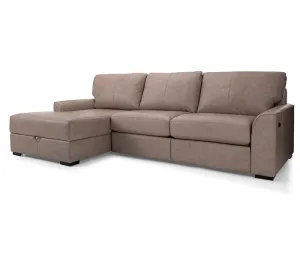 Brooklyn 2 Piece Power Reclining Sectional - Leather - Custom