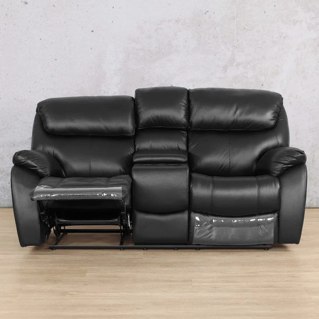 Cairo 2 Seater Leather Recliner Home Theatre