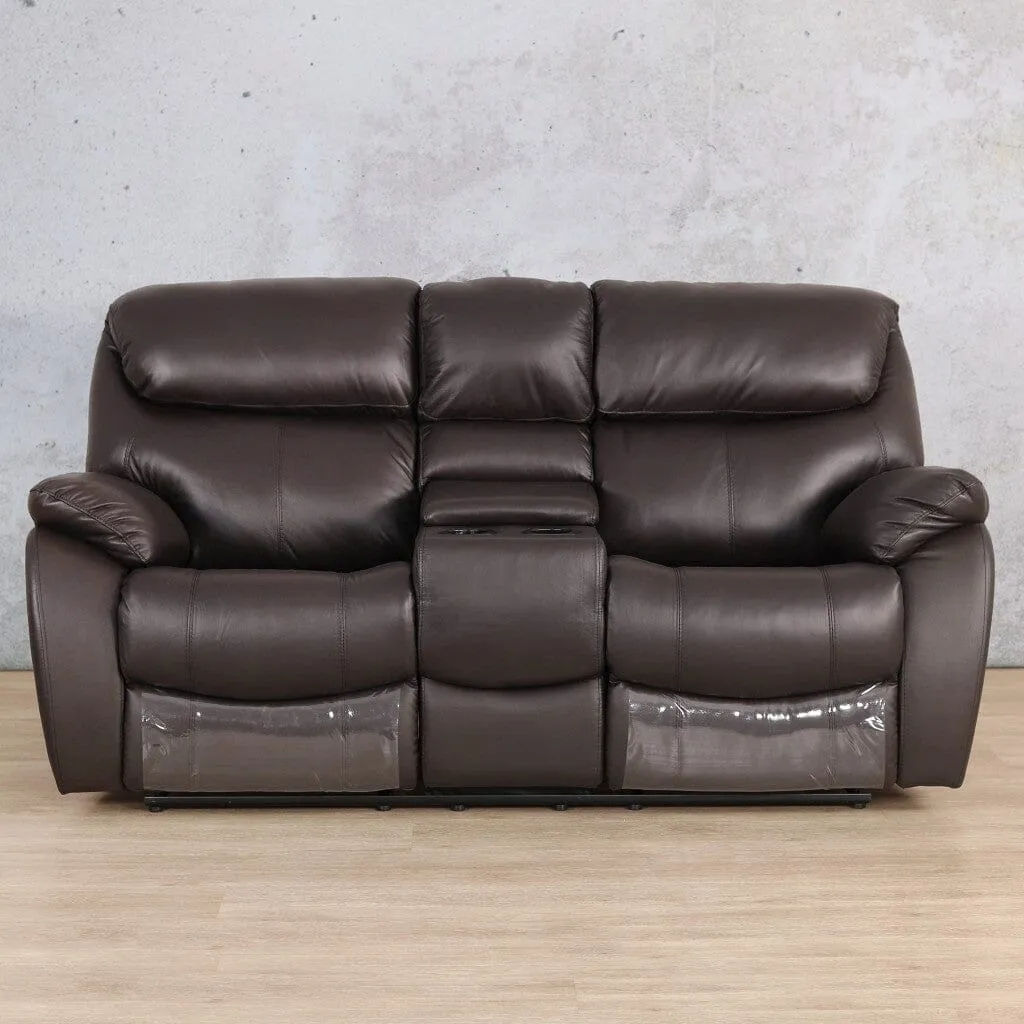 Cairo 2 Seater Leather Recliner Home Theatre