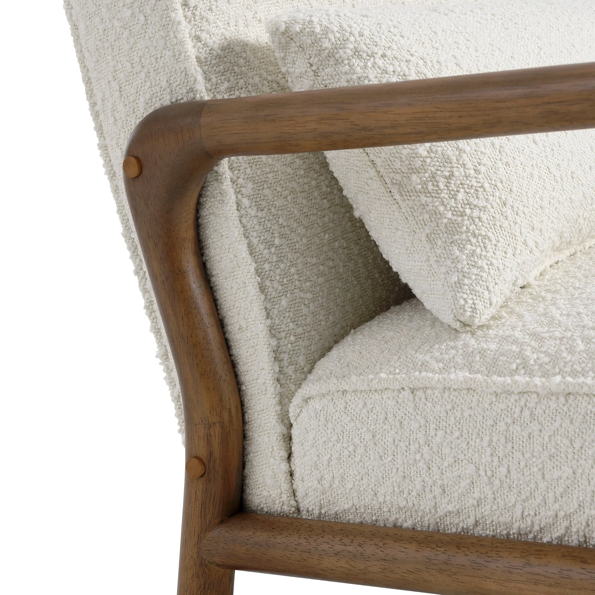 Charlie   Boucle Upholstered Armchair