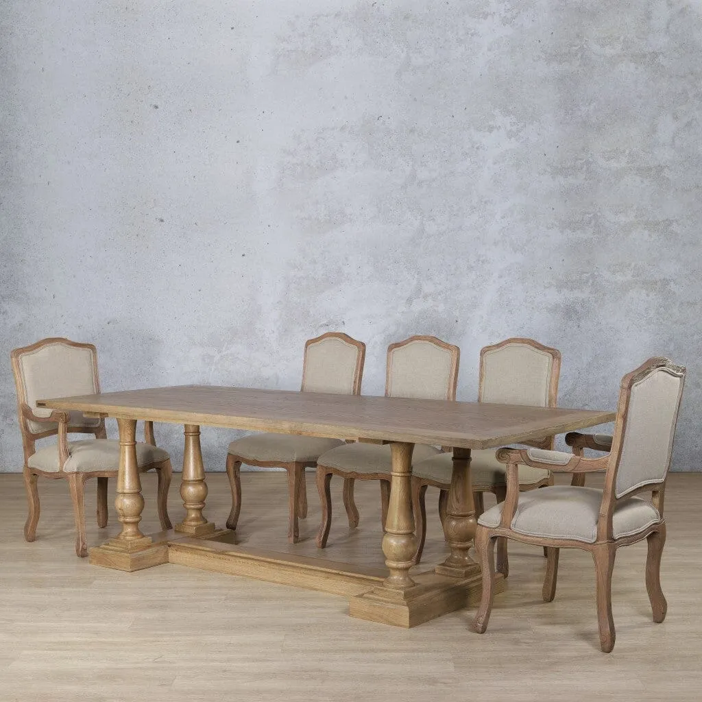 Charlotte Wood Top & Duke 8 Seater Dining Set