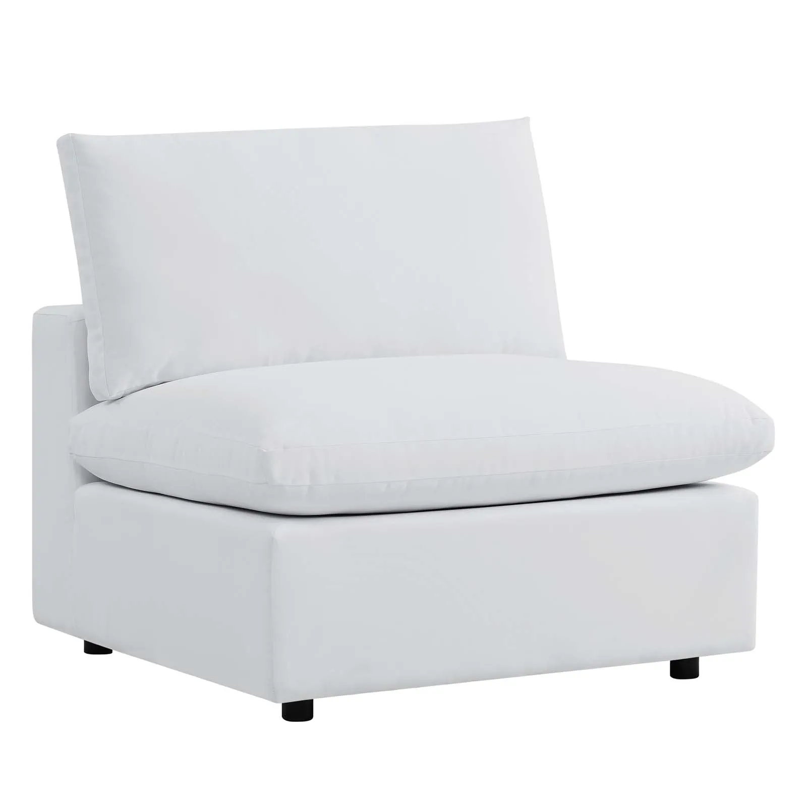 Commix 4-Piece Sunbrella® Outdoor Patio Sectional Sofa White EEI-5581-WHI