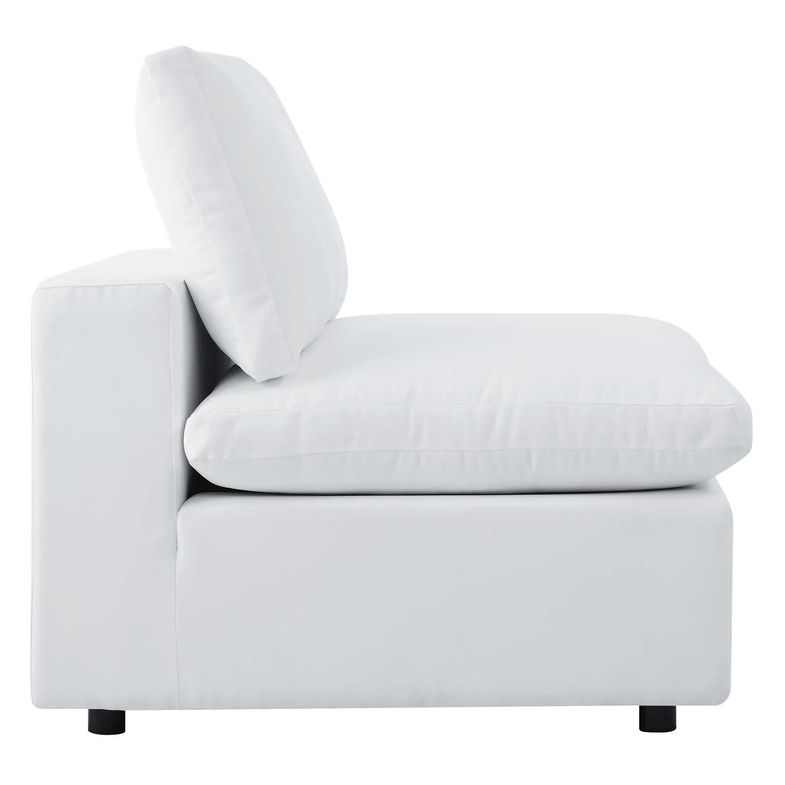 Commix 4-Piece Sunbrella® Outdoor Patio Sectional Sofa White EEI-5581-WHI