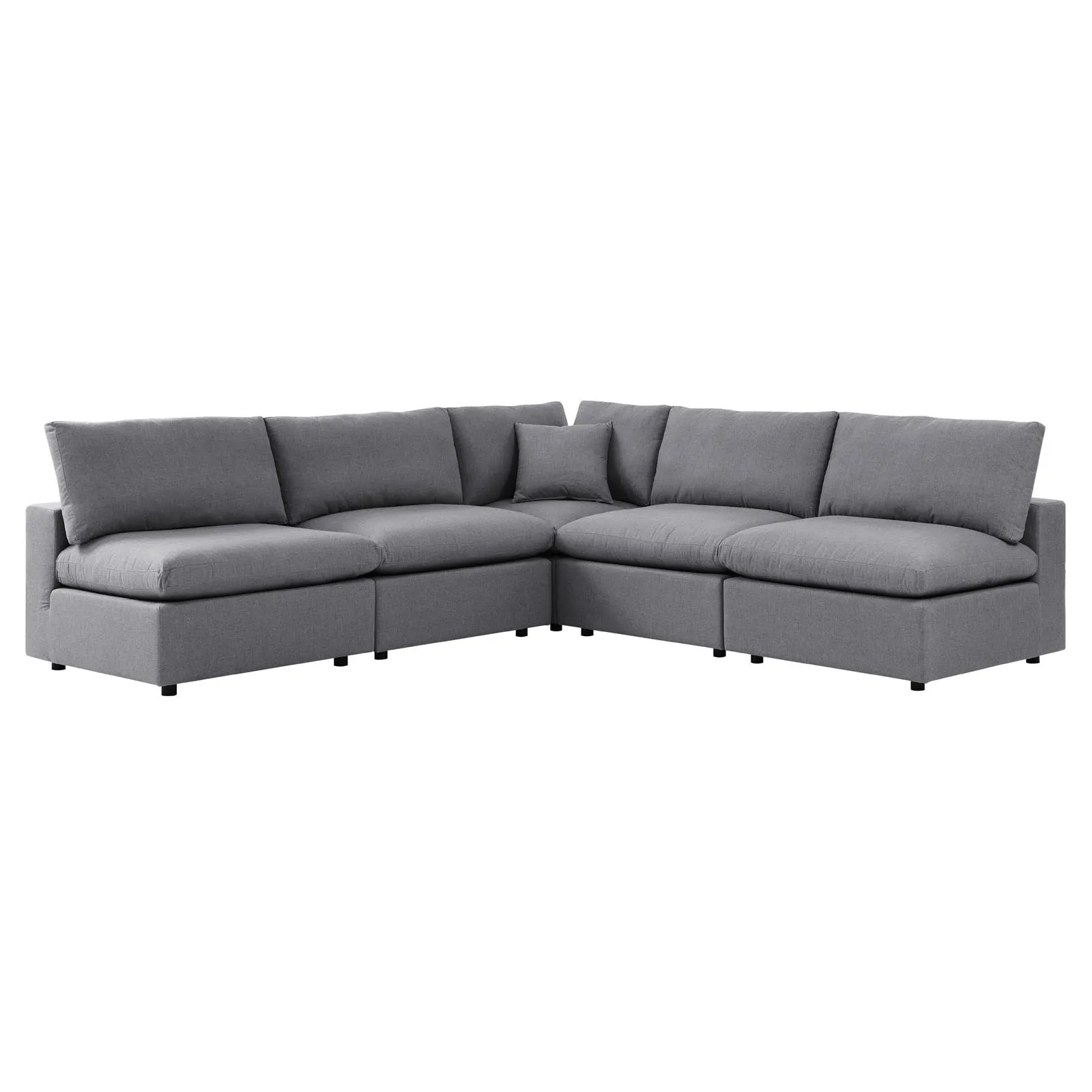 Commix 5-Piece Sunbrella® Outdoor Patio Sectional Sofa by Modway