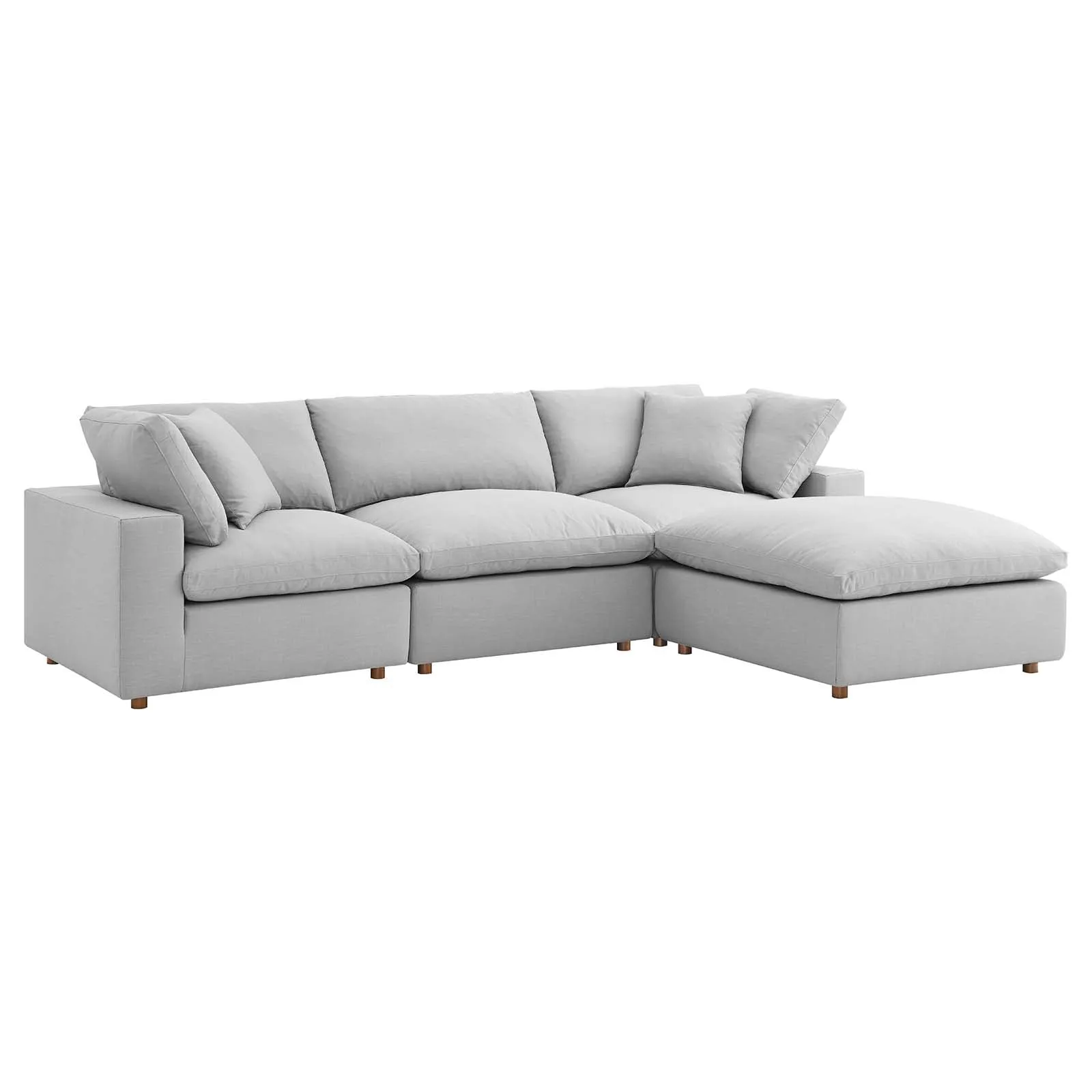 Commix Down Filled Overstuffed 4 Piece Sectional Sofa Set by Modway