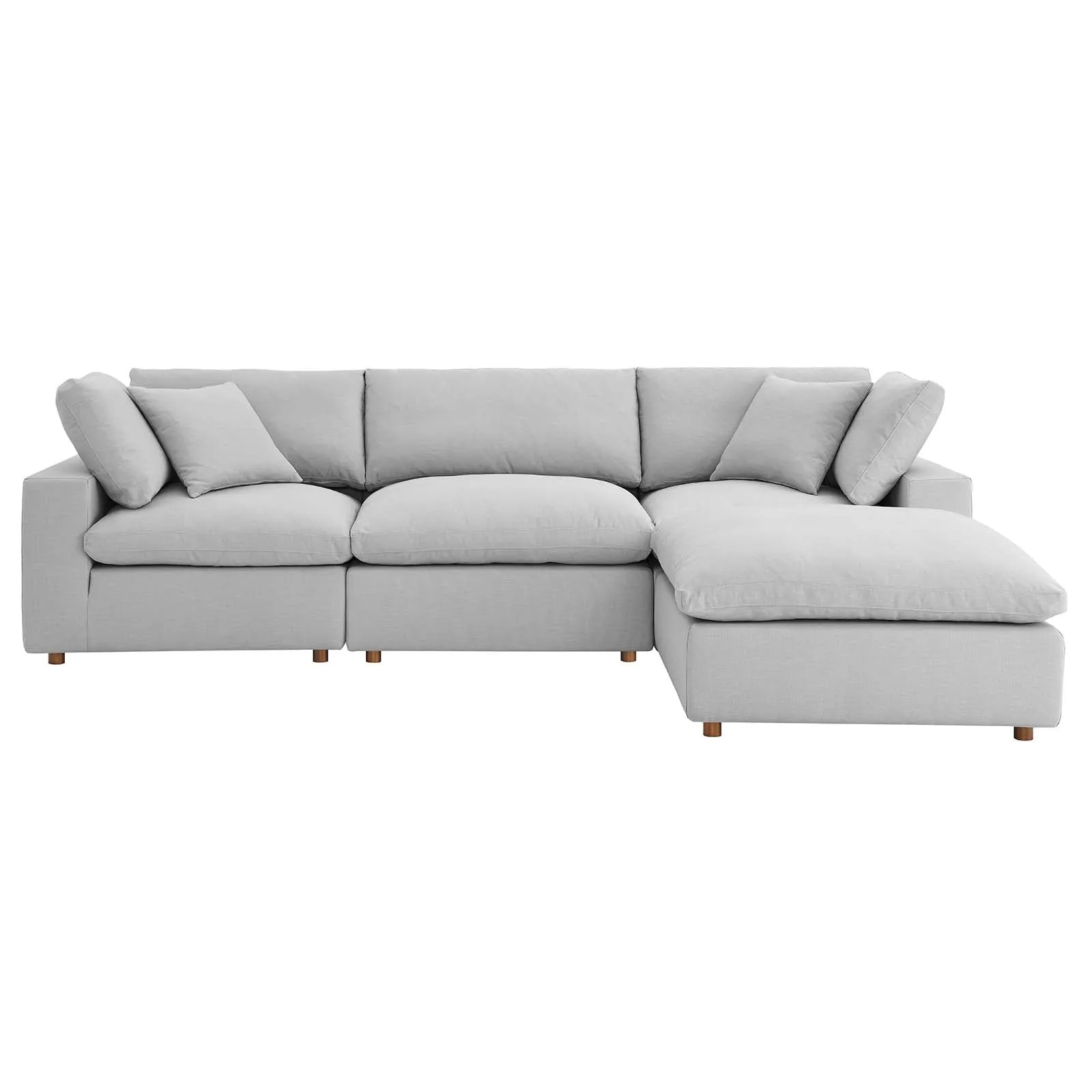 Commix Down Filled Overstuffed 4 Piece Sectional Sofa Set by Modway