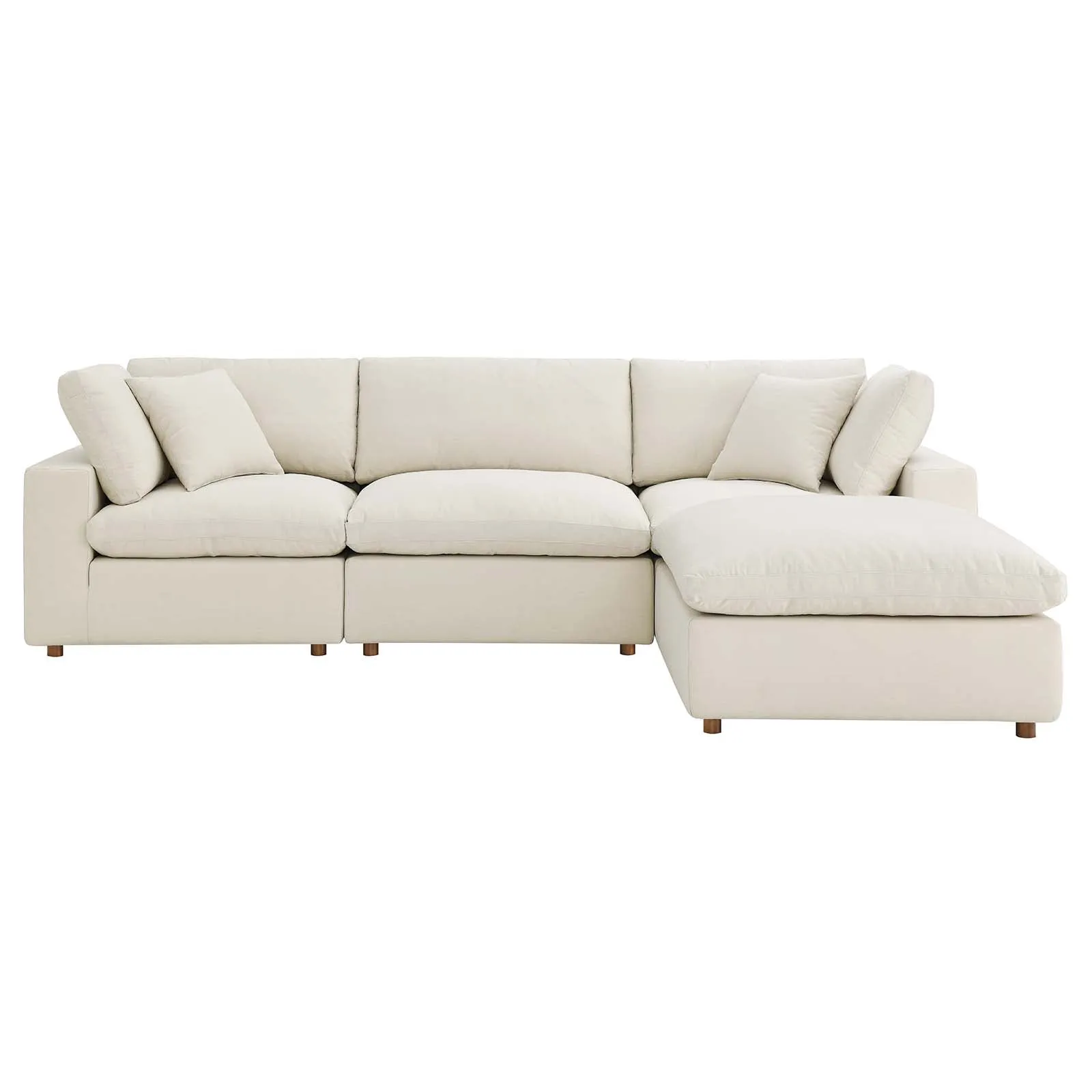 Commix Down Filled Overstuffed 4 Piece Sectional Sofa Set by Modway