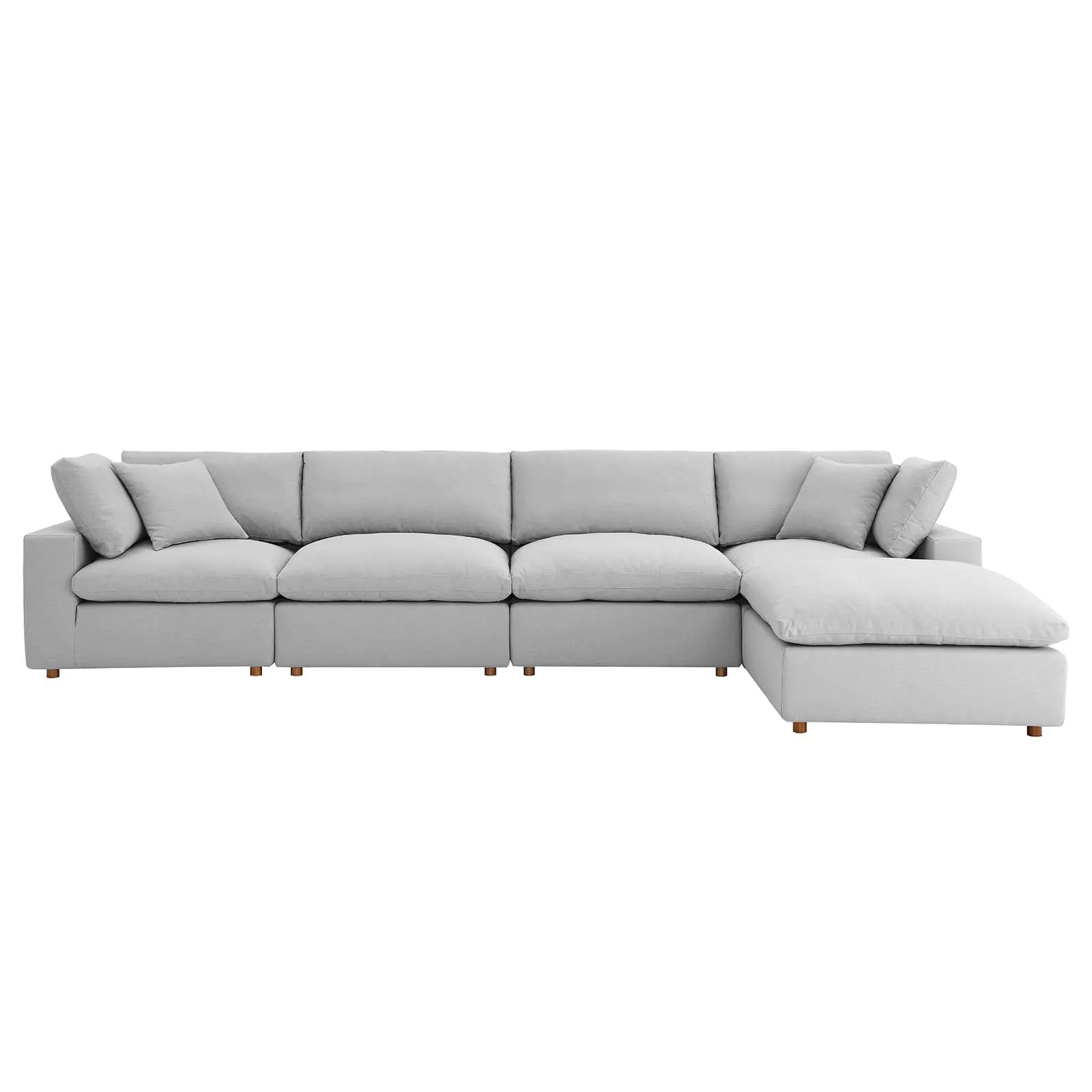 Commix Down Filled Overstuffed 5 Piece Sectional Sofa Set by Modway