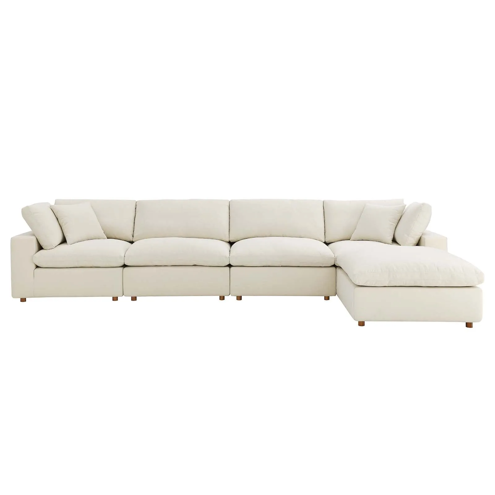 Commix Down Filled Overstuffed 5 Piece Sectional Sofa Set by Modway