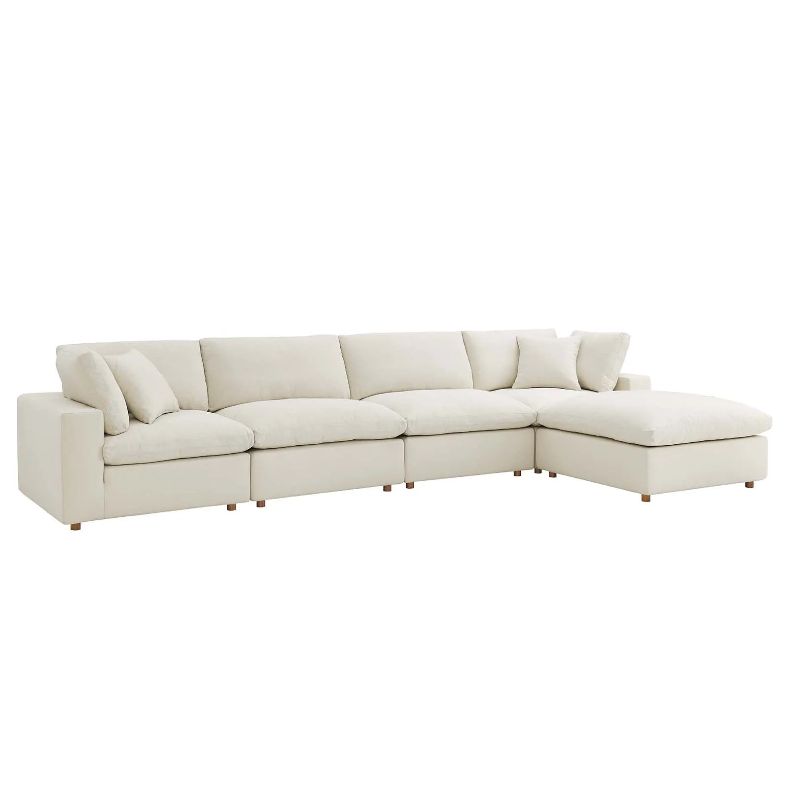 Commix Down Filled Overstuffed 5 Piece Sectional Sofa Set by Modway