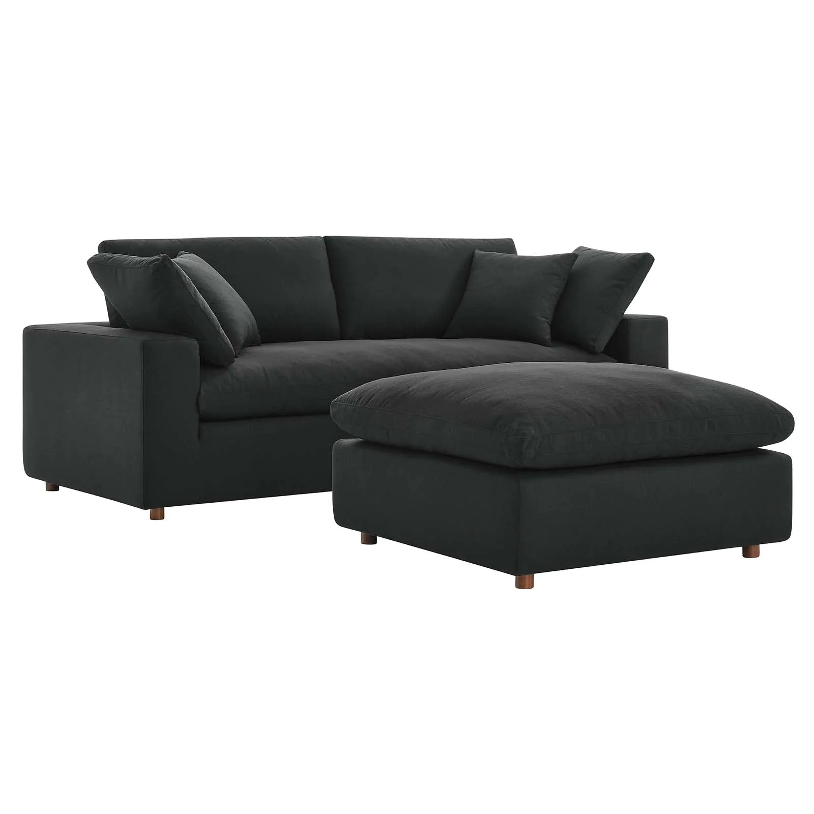 Commix Down Filled Overstuffed Sectional Sofa and Ottoman Set by Modway