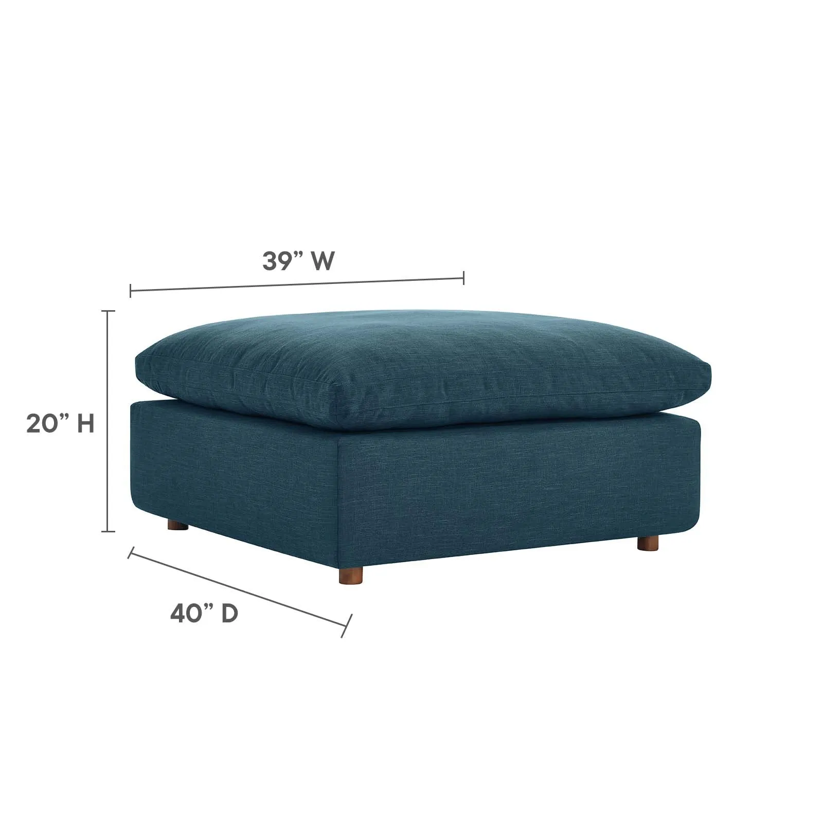 Commix Down Filled Overstuffed Sectional Sofa and Ottoman Set by Modway