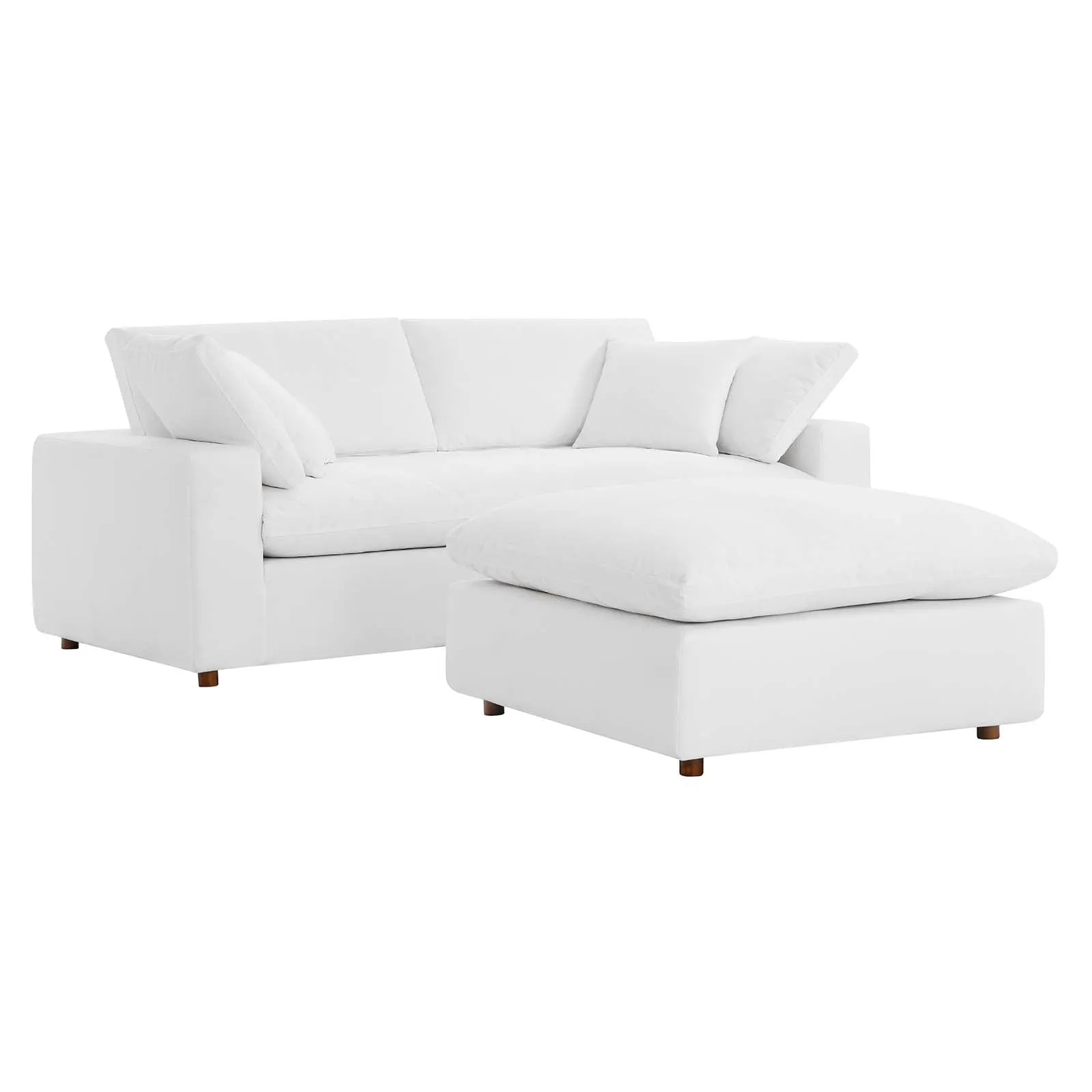 Commix Down Filled Overstuffed Sectional Sofa and Ottoman Set by Modway