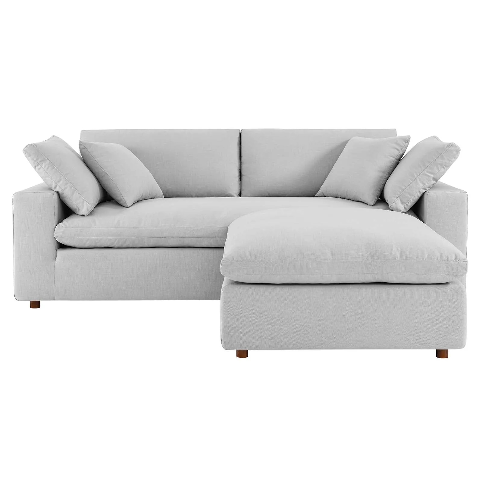 Commix Down Filled Overstuffed Sectional Sofa and Ottoman Set by Modway